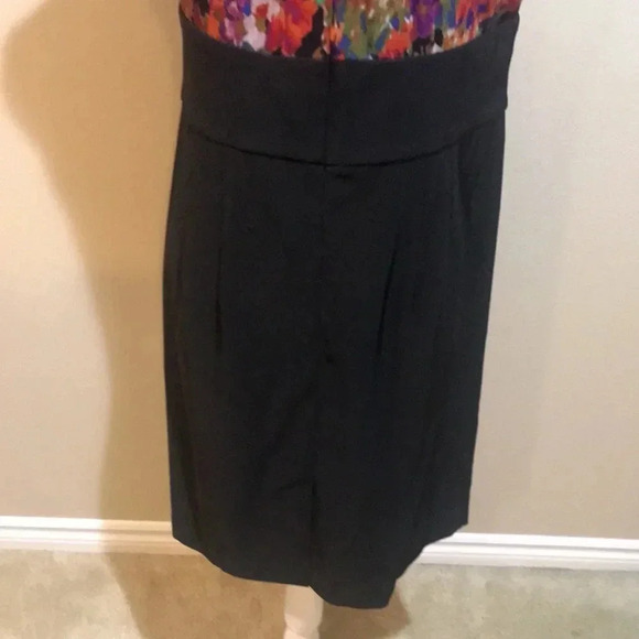 AB STUDIO Sleeveless Multi-Colored Bodice Empire Waist Midi Dress-Size 14 - Picture 8 of 10